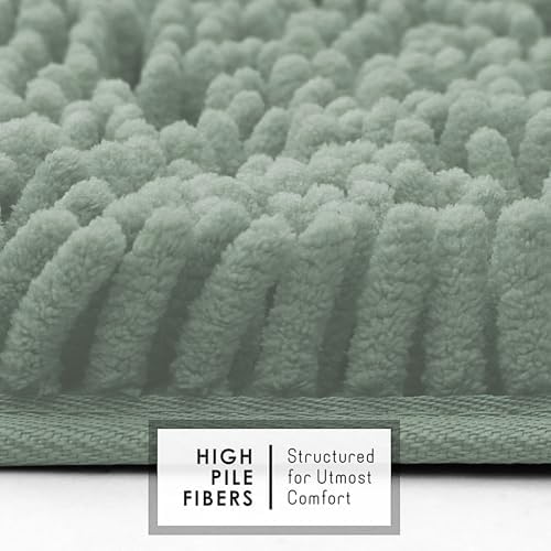 Hearth & Harbor Bathroom Rugs, Chenille Bath Mat - Image 3