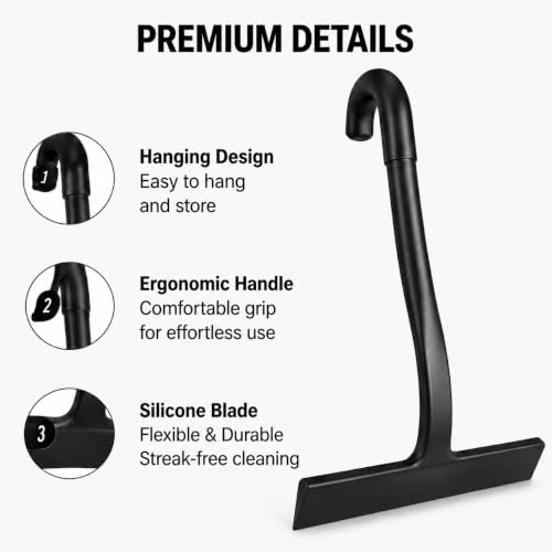 Shower Squeegee with Silicone Blade - Image 6