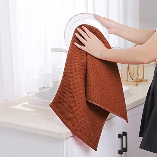 Homaxy 100% Cotton Waffle Weave Kitchen Towels - Image 4