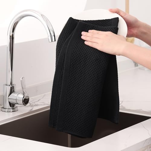 Homaxy 100% Cotton Oversized Waffle Weave Kitchen Towels - Image 4