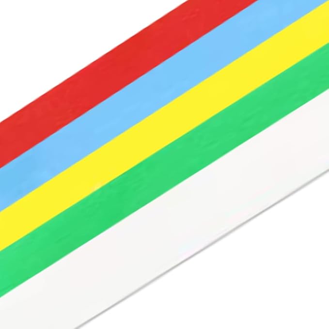 10 Pcs Transfer Paper, Carbon Transfer Paper 11x9Inch, Carbon Water-Soluble Tracing Paper Transfer Pattern on Cross Stitch Cloth, Canvas, Wood for Home Sewing(Blue, White, Green, Red, Yellow)