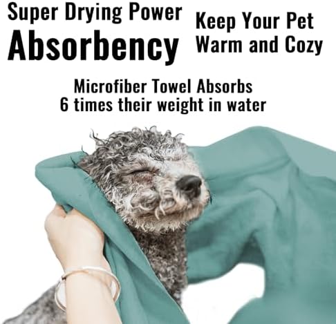 Puomue Microfiber Dog Towels for Drying Dogs, Super Absorbent and Soft Pet - Image 4