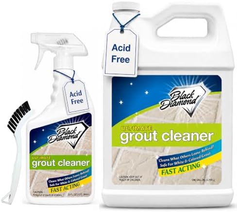 Ultimate Grout Cleaner for Tile Floors — Acid-Free Deep Cleaner Removes Grease by BlackDiamondStoneworks