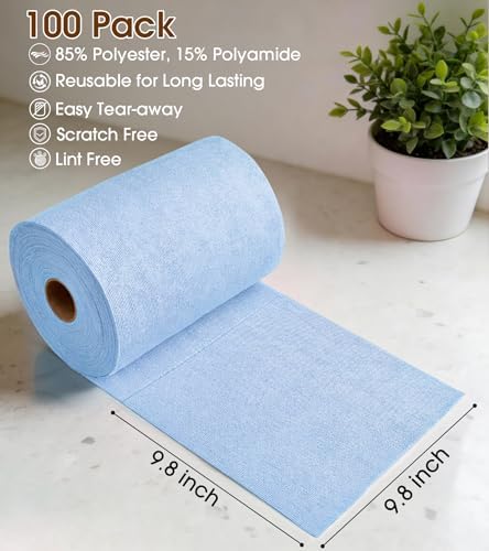 KitchLife Microfiber Cleaning Cloth Roll, 100 Pack - Image 2