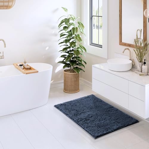 Hearth & Harbor Bathroom Rugs, Chenille Bath Mat - Image 4