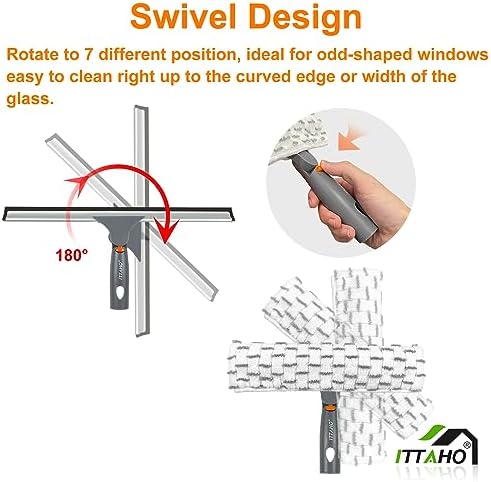 Squeegee for Window Cleaning, Extendable Window Cleaner for Car, Sliding Door - Image 3