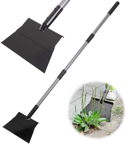 Suchtale Flat Shovel, 11-Inch Floor Scraper, Long Handle Weed Scraper by HOME