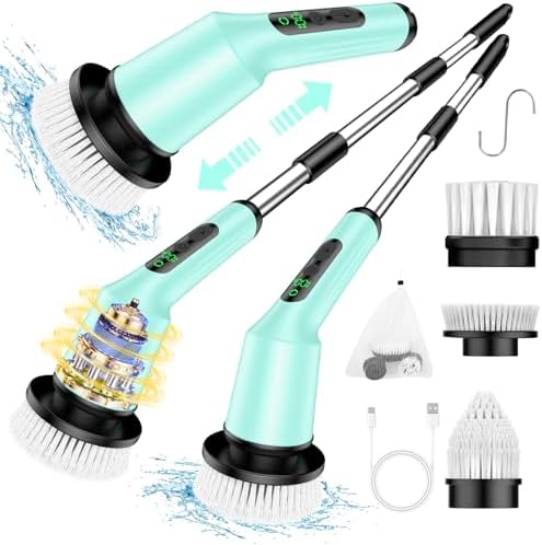 Electric Spin Scrubber for Bathroom, Shower Scrubber by CTMAST