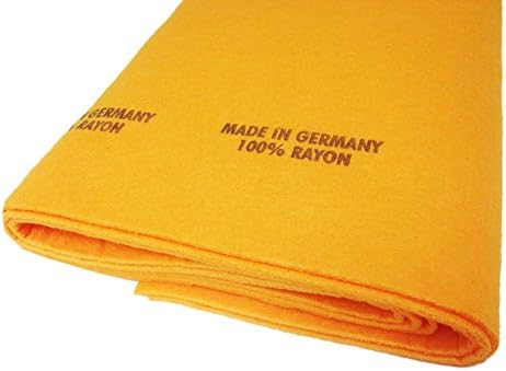 German Shammy Floor Cloth 20 x 27 in 180 GSM Orange 5 Pack - Image 3