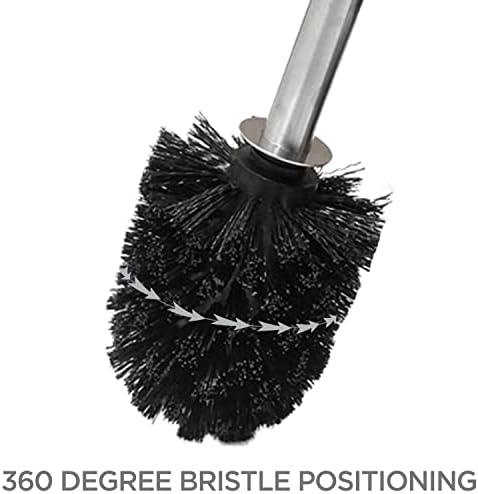 Bath Bliss Toilet Brush and Holder | Self Closing Lid | 360 Degree Brush Head | - Image 5