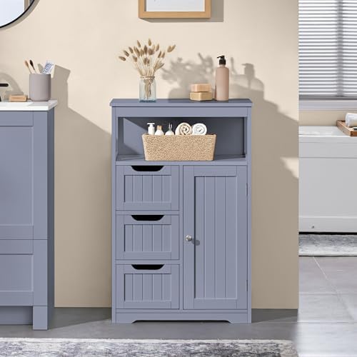 Yaheetech Small Freestanding Bathroom Storage Cabinet - Image 2