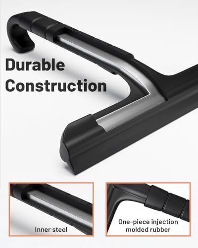 Silicone Shower Squeegee with Hook, Dual-Sided Design with Scraper & Scrub - Image 3