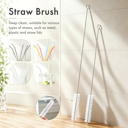 Amazer Dish Brush with Handle, Kitchen Scrub Brushes - Image 6