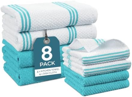 Casa Platino Kitchen Towel Set 8 Pc by CasaPlatino