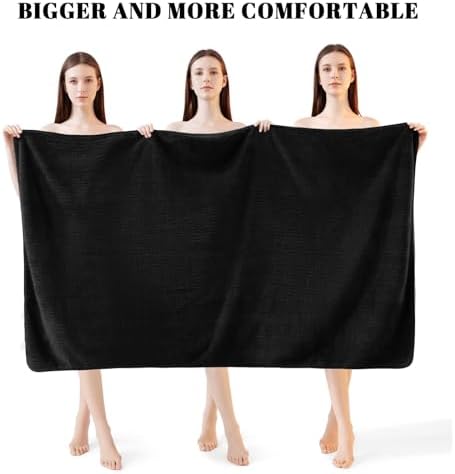 4 Pack Bath Towels Set 35 x 70in Extra Large, Ultra Soft Microfiber - Image 2