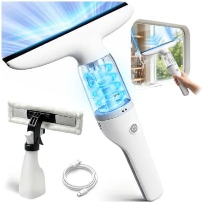 Window Vacuum Squeegee, 1.06lb 2000Pa Electric Window Cleaner Tool by numiko