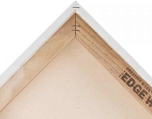 Creative Mark The Edge Deluxe Cotton 1-1/2" Deep Stretched Canvas for Painting, 18x36 Pack of 3, 14oz. Primed Weight, Universal Archival Priming, Medium Tooth, Hand-Stretched Canvas for Painters