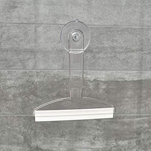 8" Clear Plastic Suction Squeegee Shower Window Cleaner - Image 2