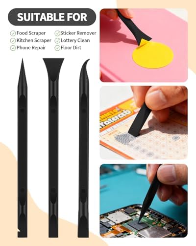 12 PCS Carbon Fiber Plastic Scrapers Tool, Non-Scratch Scraper Tool - Image 7
