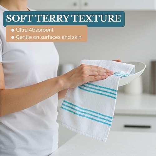Casa Platino Kitchen Towel Set 8 Pc - Image 6