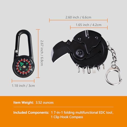 7-in-1 mini outdoor folding multifunctional tool - Image 4