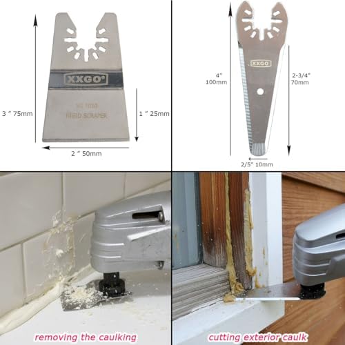 XXGO 4 Pcs Rigid Multi Tool Scraper Blades - Image 2