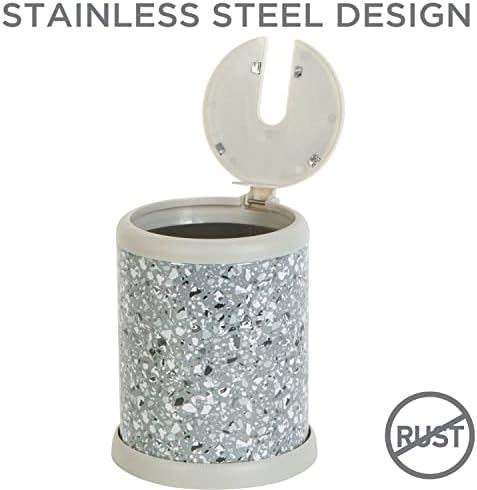 Bath Bliss Toilet Brush and Holder | Self Closing Lid | 360 Degree Brush Head | - Image 4