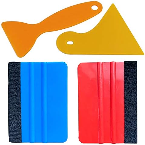 Felt Edge Squeegee Car Wrapping Tool Kits 4 Inch Vinyl Wrap Squeegee Applicator - Image 2
