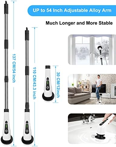 Electric Spin Scrubber, Bathroom Shower Cleaning Brush - Image 3