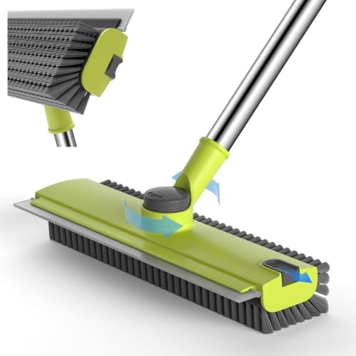 Pool Scrub Brush with 52" Pole, 3 in 1 Pool Cleaning Brush with Squeegee by UTBAMST