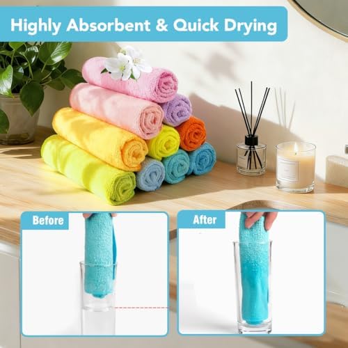 Orighty Wash Cloths, Face Towels 12x12 Inch 20 Pack - Image 3