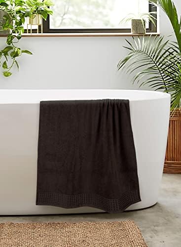 GLAMBURG 100% Cotton 2 Pack Oversized Bath Towel Set 28x55 Inches, Ultra Soft - Image 5