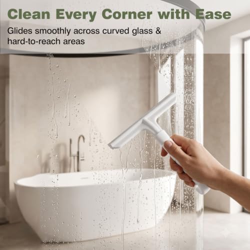 Roylvan Silicone Shower Squeegee, All-in-One Shower Squeegee - Image 6