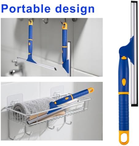 10" Swivel Window Cleaning Squeegee, All-Purpose Anti-Slip Window Squeegee - Image 4