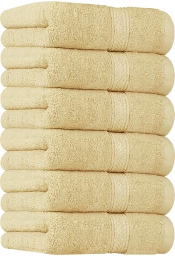 Utopia Towels 6 Pack Premium Hand Towels, 16x28 in, 600 GSM Cotton by UTOPIATOWELS
