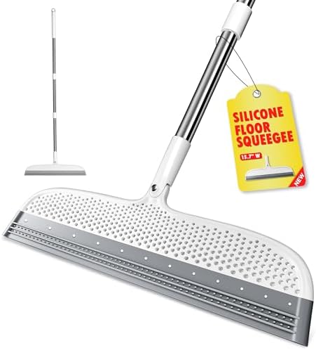 Silicone Floor Squeegee, 180° Rotating Air Broom, Squeegee by Unknown