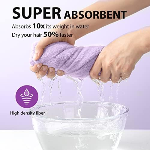 YFONG Larger Microfiber Hair Towel Wrap - Image 2