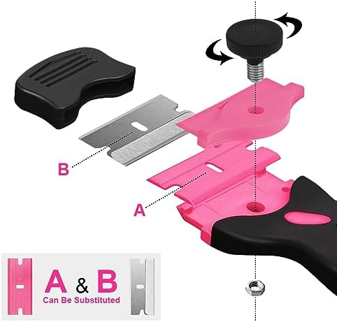 Ainiv Razor Blade Scraper, 2-in-1 Multifunctional Scraper Tool - Image 2