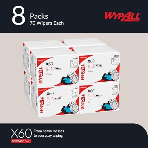 WypAll GeneralClean X60 Multi-Task Cleaning Cloths, 8 x 70 Towels - Image 2