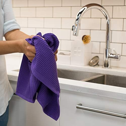 Now Designs Ripple Kitchen Towel, Prince Purple - Image 4