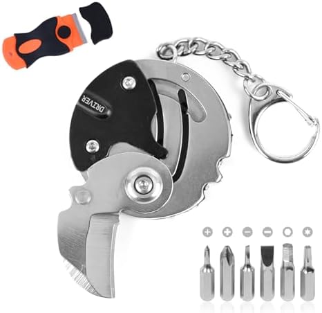 7-in-1 mini outdoor folding multifunctional tool by Unknown