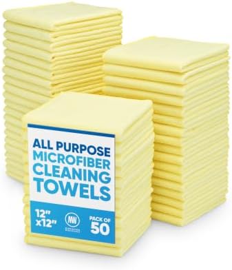 12" x 12" Microfiber Cleaning Cloths by MicrofiberWholesale