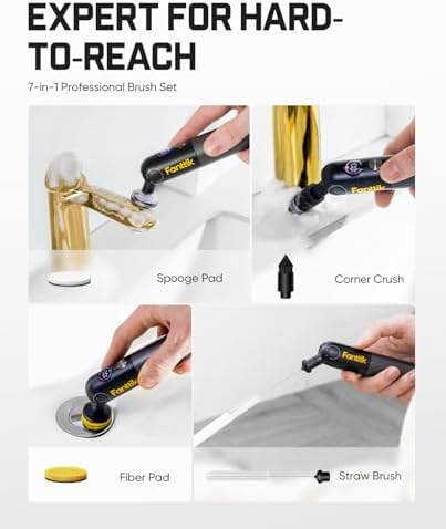 Fanttik Flip G10 Nano HomeCare Electric Spin Scrubber, Tile Grout Brush - Image 6