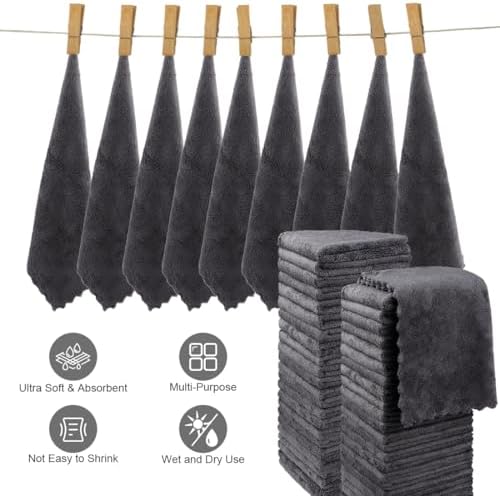 Orighty Washcloths 48 Pack, Ultra Soft Face Towels 12 x 12 inch - Image 4