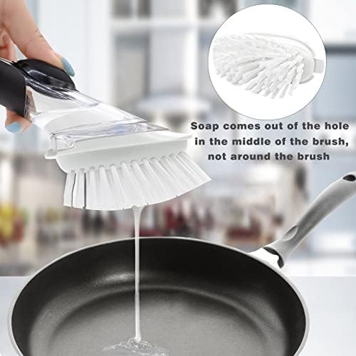 4 Pack Dish Brush Refills for OXO/RIMAY Soap Dispensing Dish Brush - Image 2