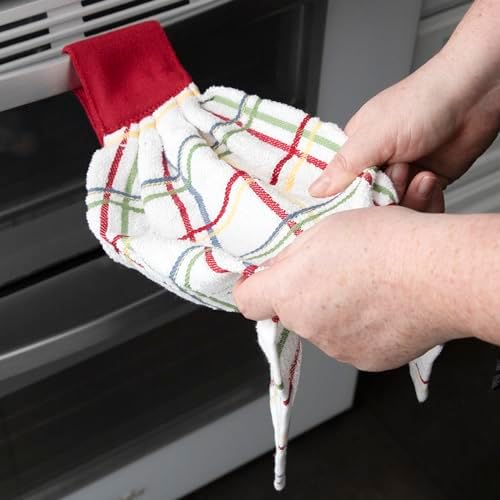 Ritz Premium 100% Cotton Solid & Multi Check Kitchen Tie Towel Absorbent - Image 6