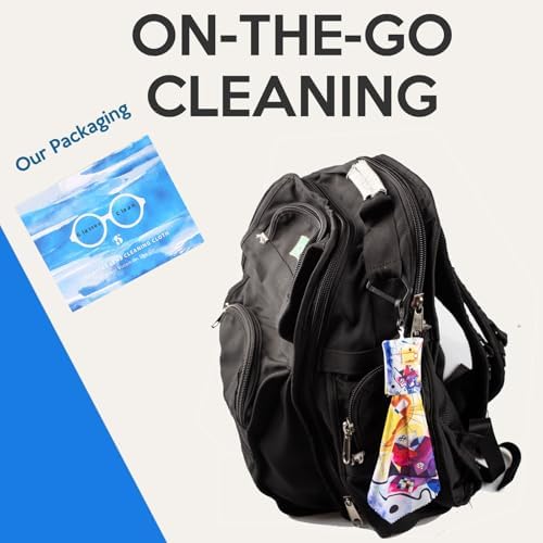 Microfiber Cleaning Cloth for Glasses & Lens-World Classic Art Series 4PCS - Image 7