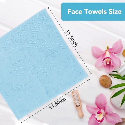 Orighty Washcloths, 5 Pack Microfiber Face Towels, 12x12 Inch - Image 5