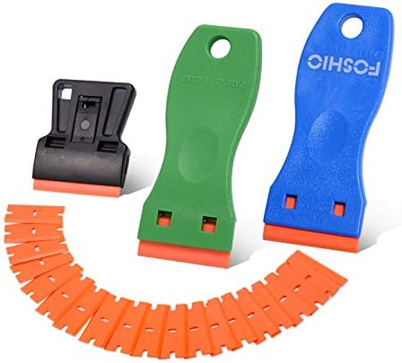 FOSHIO Plastic Razor Blades 600PCS Double Edged 1.5 Inch Suit - Image 3