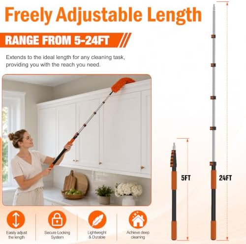 LAANPOLE 30FT High Reach Duster Cleaning Kit - Image 6